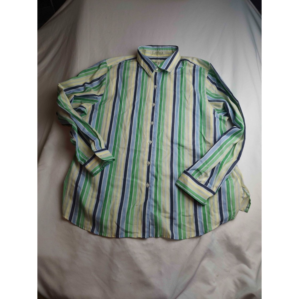 Orvis Button Up Womens Size 18 Striped Classic Academia Coastal Grandma Preppy